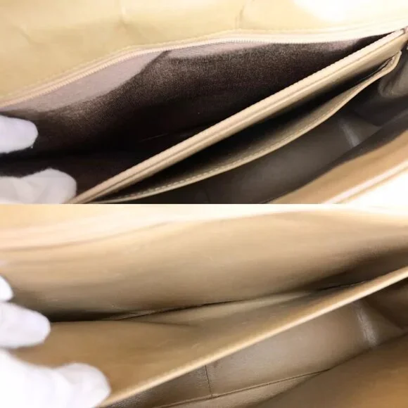 CHANEL CC Matelasse 30 Chain Shoulder Bag Leather Beige GHW Vintage Shoulder Bags